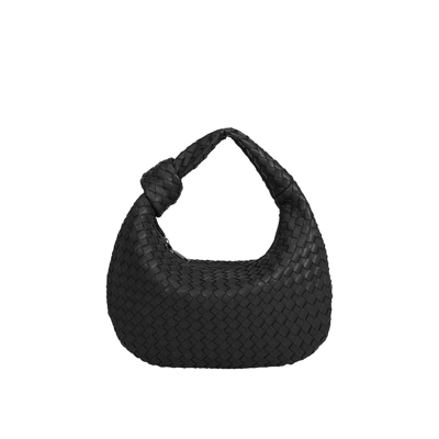 Melie Bianco Drew Black Small Top Handle Bag