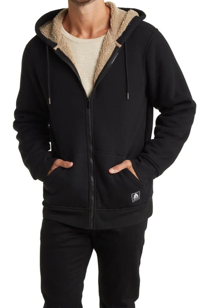 MATIX FAUX SHEARLING LINED THERMAL HOODIE 