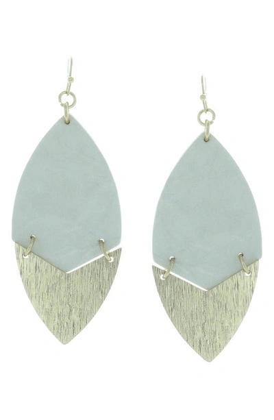 Olivia Welles Gold-plated Quinn Split Earrings In Worn Gold / Ivory