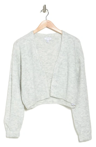 Topshop Knitted Super Soft Cardigan In Gray - Part Of A Set
