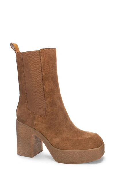 Chinese Laundry Caleigh Platform Chelsea Boot In Brown