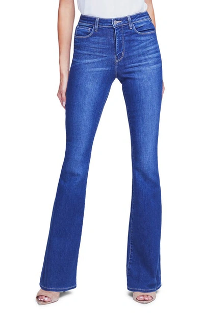 L Agence Marty High Rise Flare Jeans In Watson In Colton