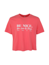 SPORTY &AMP; RICH BE NICE CROPPED T-SHIRT