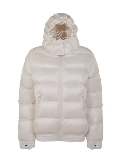 Twinset Hooded Puffer Jacket In Snow White
