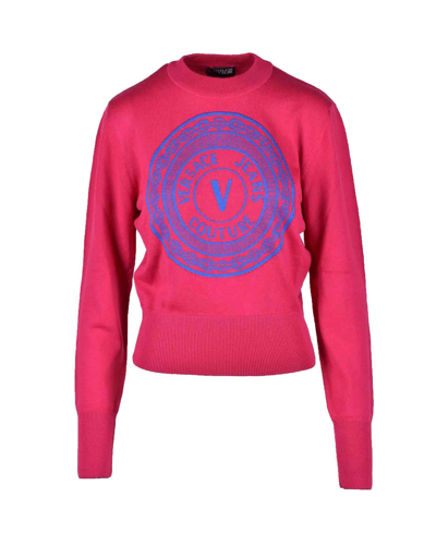 Versace Jeans Couture Womens Fuchsia Sweater