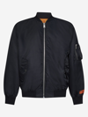 Heron Preston Oversized Nylon Bomber Jacket In Black