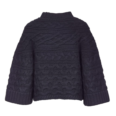 Sacai Horizontal Cable Knit Pullover | ModeSens