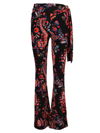 PACO RABANNE PACO RABANNE PAISLEY PRINT FLARED TROUSERS