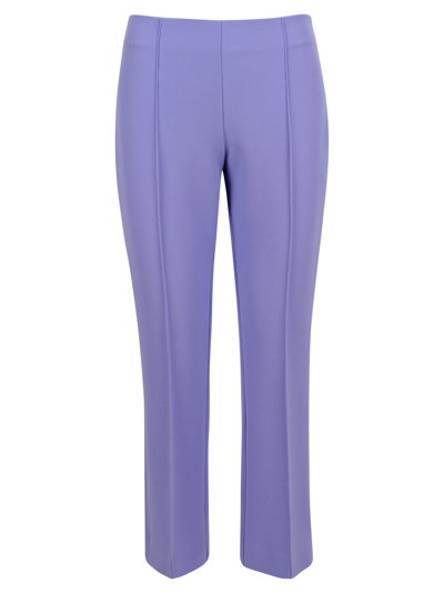 Vivetta Cropped-leg Flared Trousers In Purple