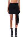 Philosophy Di Lorenzo Serafini Mini Skirt With Ribbon Detail In Black