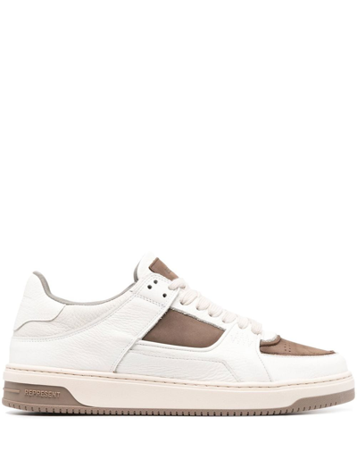 Represent White Apex Low-top Leather Sneakers