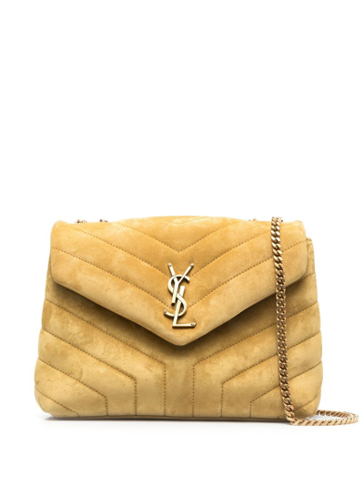 Saint Laurent Loulou Small Shoulder Bag In Yellow