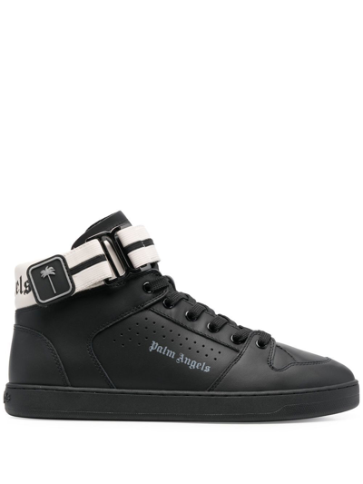 Palm Angels Palm 1 Hightop Sneakers In Black