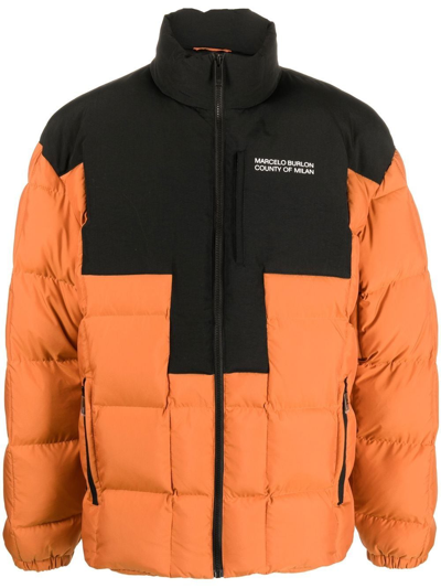 Marcelo Burlon County Of Milan Padded Zip-up Jacket In 1610