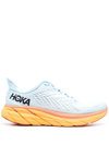 Hoka Blue And Orange Clifton 8 Low-top Sneakers