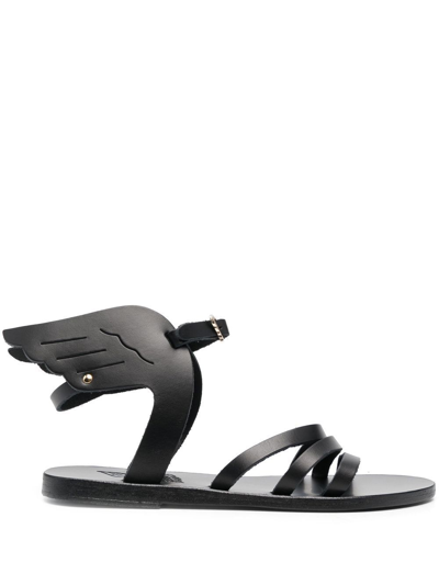 Ancient Greek Sandals Wing Open-toe Sandals In Black