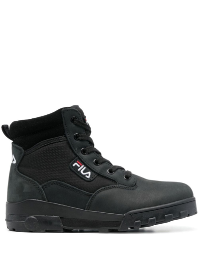 Fila Grunge Lace-up Ankle Boots In Schwarz