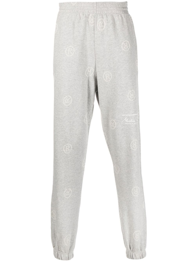 Martine Rose All-over Logo-print Track Trousers In Grey