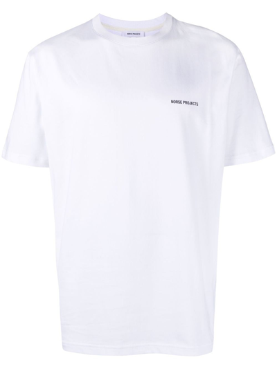 Norse Projects Johannes Logo-print T-shirt In White