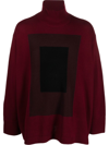 LEVI'S ROLL-NECK GRAPHIC-KNIT JUMPER