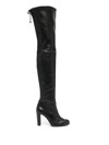 Stuart Weitzman Highland 95mm Over-the-knee Boots In Black Leather