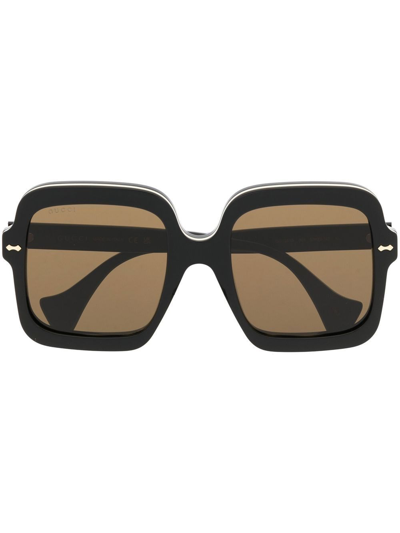 GUCCI OVERSIZE SQUARE-FRAME SUNGLASSES