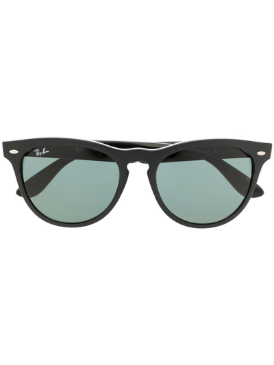 Ray Ban Round-frame Design Sunglasses In Black