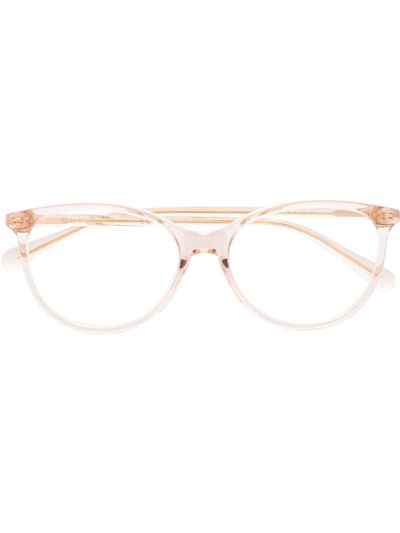 Gucci Round Frame Optical Glasses In Rosa