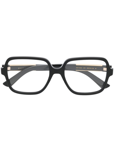 Gucci Square Frame Glasses In Black