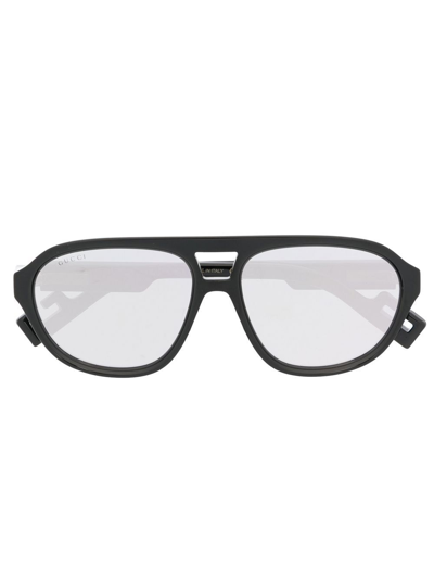 Gucci Pilot-frame Sunglasses In Black