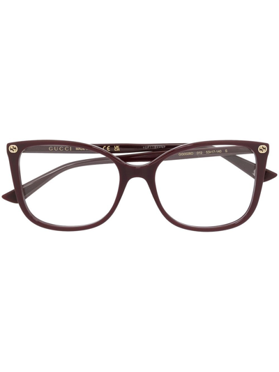 Gucci Cat-eye Optical Glasses In Red