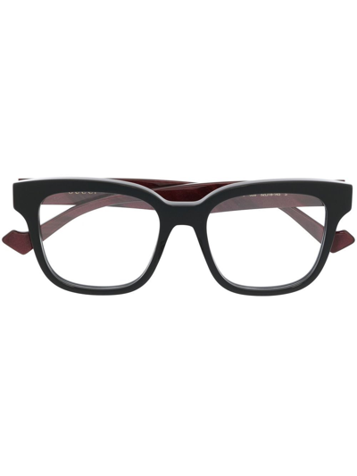 Gucci Square-frame Optical Glasses In Black