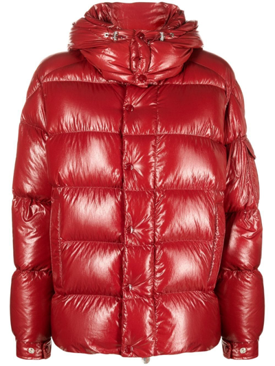 Moncler Maire Short Padded Down Jacket In Rot