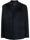 Prada Single-breasted Blazer In Blau