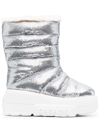 CASADEI 80MM SEQUIN-EMBELLISHED CHUNKY BOOTS