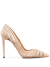 Aquazzura The Spy 105mm Pumps In New Nude