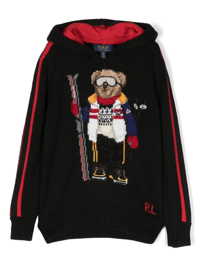 Polo Ralph Lauren Polo Bear Hoodie In Schwarz
