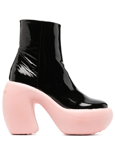 Haus Of Honey Honey Bubble 120mm Heeled Boots In Negro