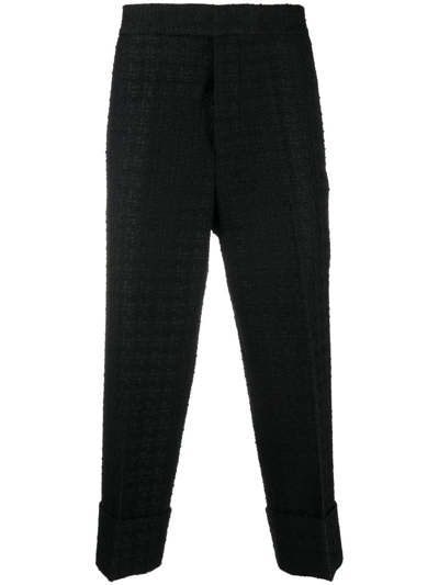 Sapio Cropped Tailored Trousers In Black
