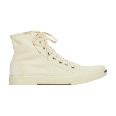 Balenciaga Paris High Top Trainer In White White