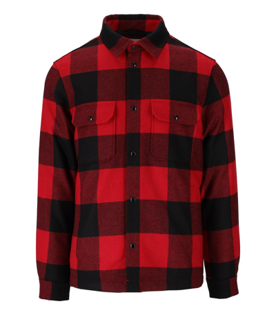 Woolrich Plaid Check-print Shirt Jacket In Red
