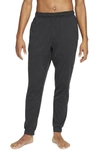Nike Grey Yoga Dri-fit Lounge Pants In Off Noir/ Black/ Gray