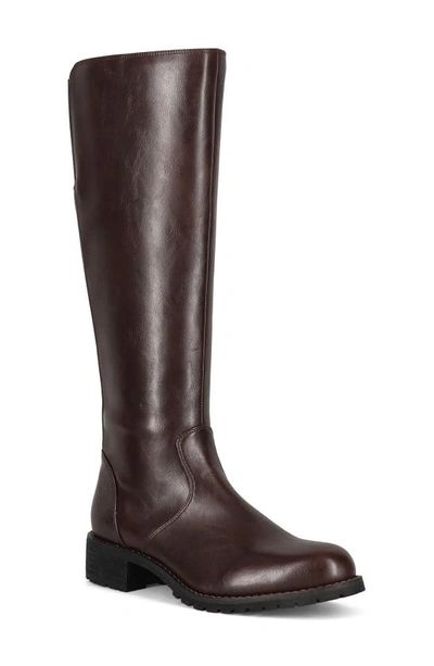 Aquatherm By Santana Canada Tall Lug Sole Boot In Dark Brown Pu