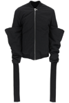 RICK OWENS BOMBER JACKET WITH EXTRA LONG GAUNTLET SLEEVES