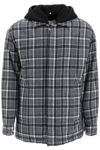 Alyx Checkered-flannel Padded Jacket In Grey,black