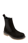Bueno Wanda Chelsea Boot In Black Suede