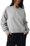 Free People Fp Movement Intercept Cotton Blend Sweatshirt In Heather Grey