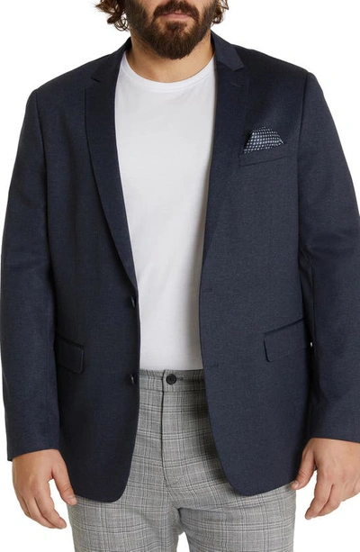 Johnny Bigg Parker Comfort Stretch Knit Blazer In Navy