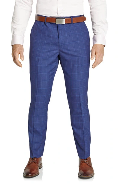 Johnny Bigg Gianni Check Dress Pants In Marine