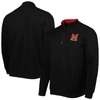 COLOSSEUM COLOSSEUM BLACK MARYLAND TERRAPINS TORTUGAS QUARTER-ZIP SWEATSHIRT